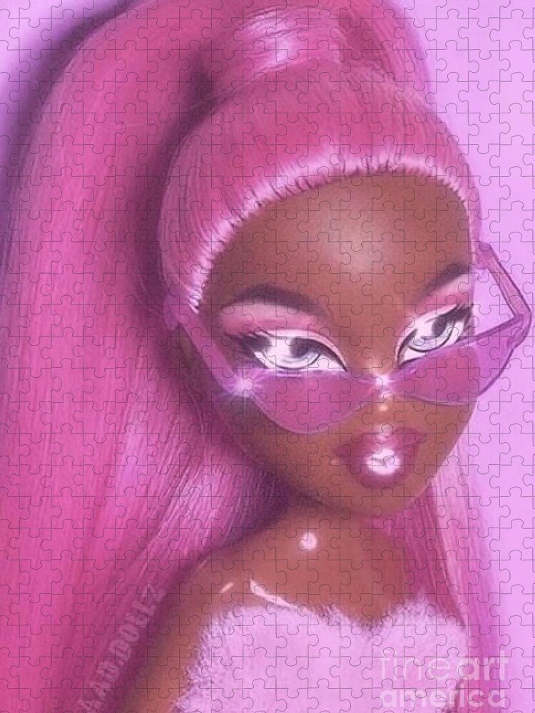 Y2k Aesthetic Pink Bratz Doll Jigsaw Puzzle by Price Kevin - Fine